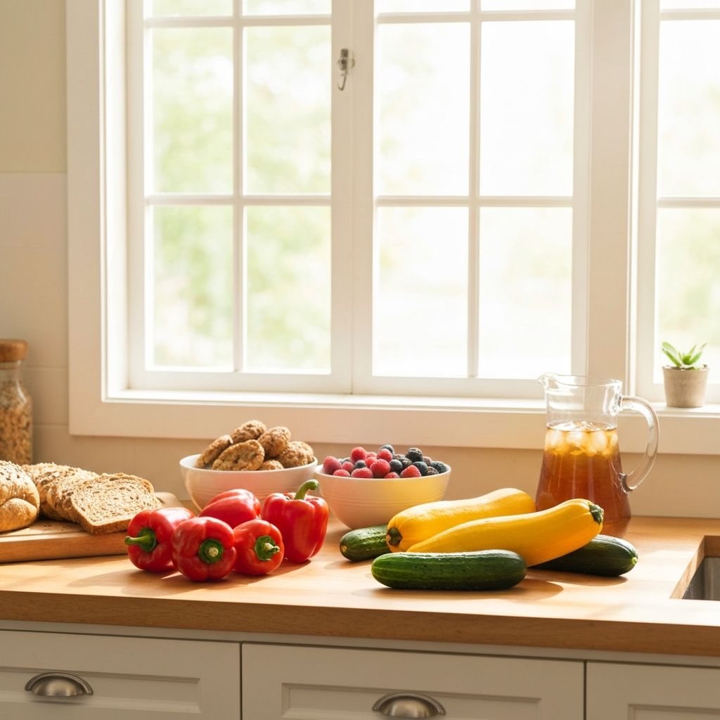 Fresh vegetables and healthy food